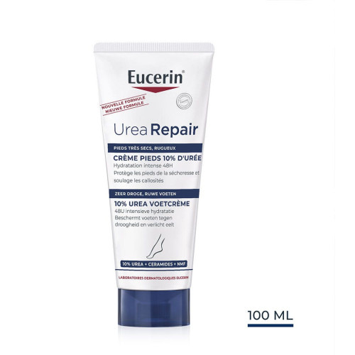 Eucerin UreaRepair PLUS 100mL - Soin intensif pieds secs