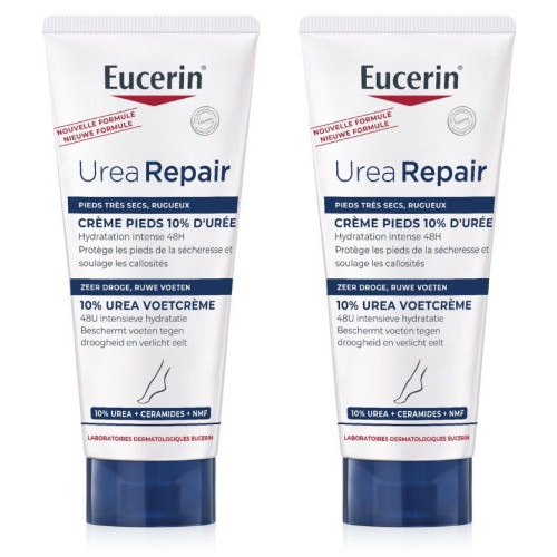 Eucerin Crème Pieds Réparatrice 2x100mL - Douceur et Protection