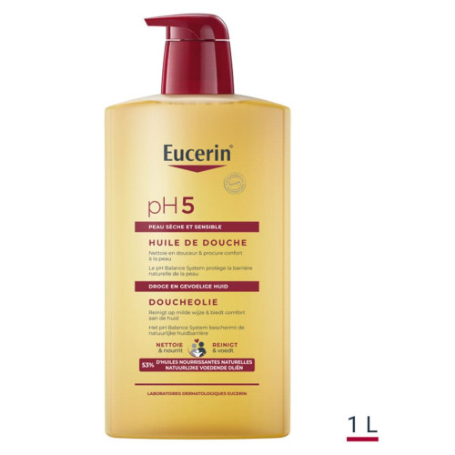 Eucerin pH5 Huile Douche 1000mL - Protection Peau Desséchée