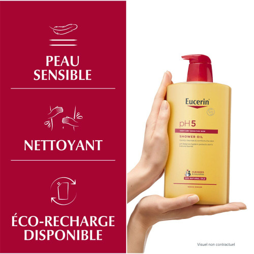 Eucerin pH5 Huile Douche 1000mL - Protection Peau Desséchée