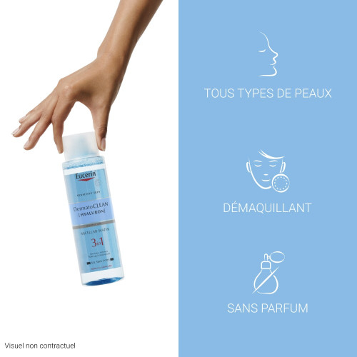 Eucerin DermatoCLEAN Lotion 400mL - Démaquillant Doux Peau Sensible