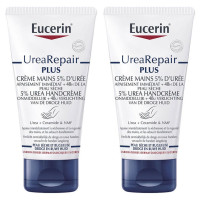 Eucerin Crème Main Urée 2x75mL - Hydratation Intense