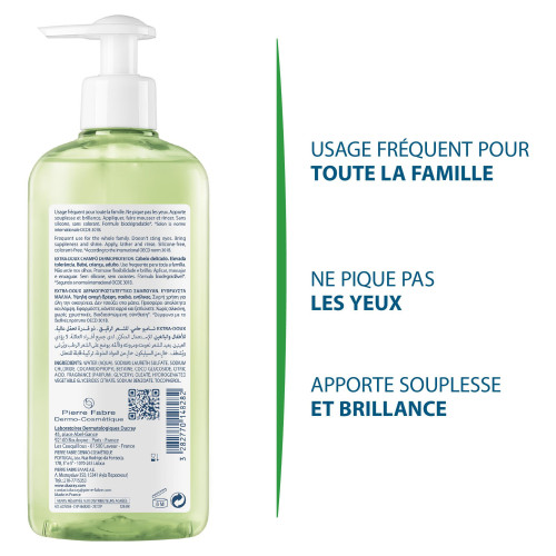 Ducray Shampoing Extra-Doux 400ml - Douceur et Brillance