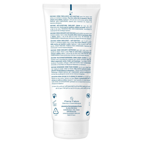 Dexyane Crème Emolliente Anti-Grattage 200 ml