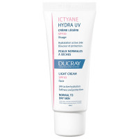 Ducray Ictyane Hydra UV 40ml - Hydratation 24h, Peaux Sèches
