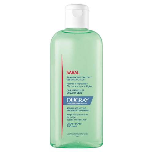 Ducray Sabal Shampooing 200ml - Cheveux Gras Moins Fréquents