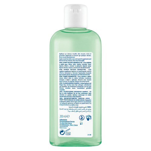 Ducray Sabal Shampooing 200ml - Cheveux Gras Moins Fréquents