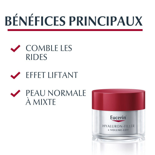 Eucerin Hyaluron-Filler+Volume-Lift 50ml - Soin Anti-âge Intense