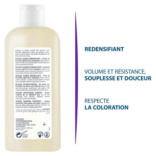 Ducray Densiage Shampooing Redensifiant 200ml - Volume et Densité