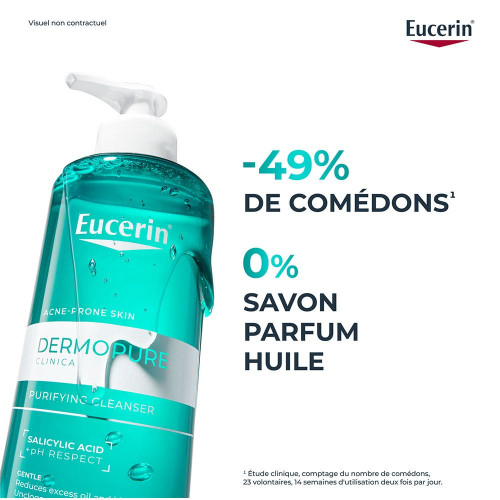 Eucerin DermoPure Gel Nettoyant 400ml - Peau Fraîche et Souple