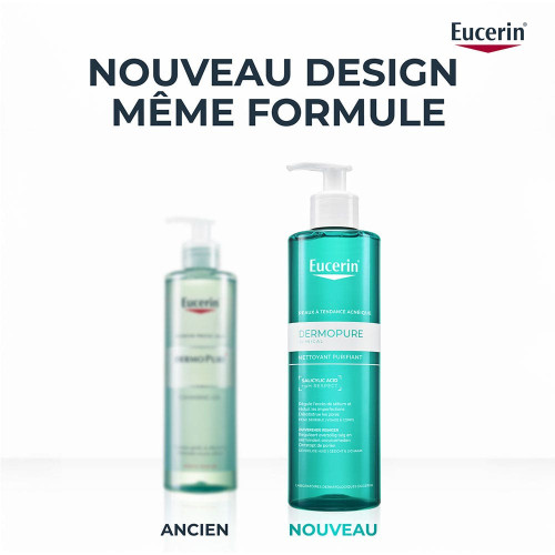 Eucerin DermoPure Gel Nettoyant 400ml - Peau Fraîche et Souple