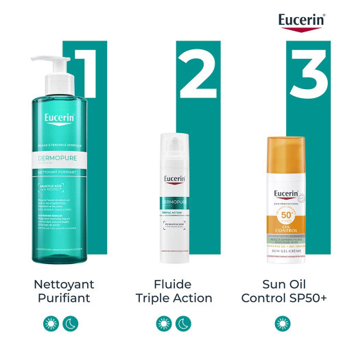 Eucerin DermoPure Gel Nettoyant 400ml - Peau Fraîche et Souple