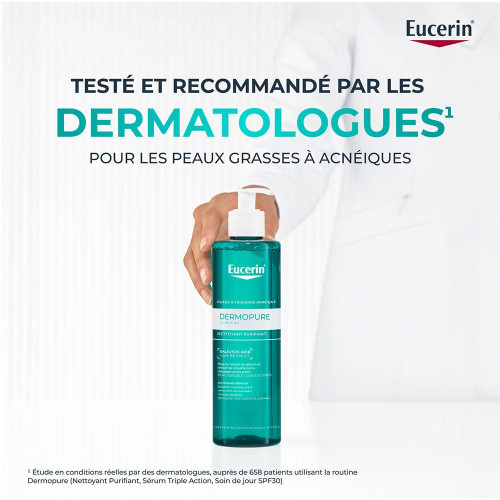 Eucerin DermoPure Gel Nettoyant 400ml - Peau Fraîche et Souple