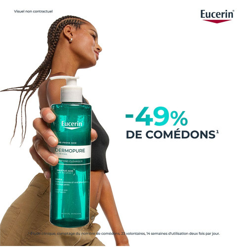 Eucerin DermoPure Gel Nettoyant 400ml - Peau Fraîche et Souple