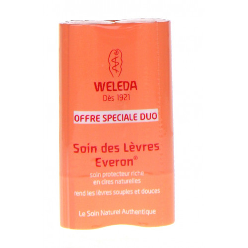 WELEDA Soin des Lèvres Everon Stick Lot de 2 Offre Spéciale Duo-6155