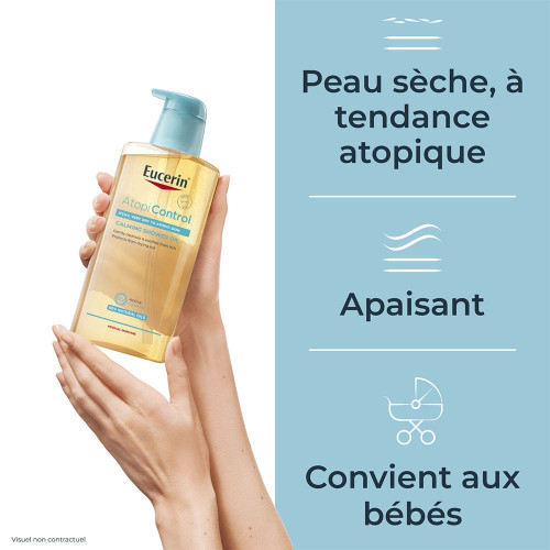 Eucerin Atopicontrol Huile Bain Douche 400ml - Apaise Peaux Sèches