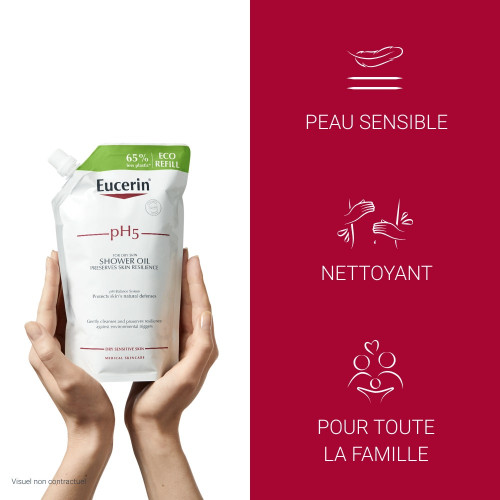 Eucerin PH5 Huile Douche 400ml - Peaux Sèches et Sensibles