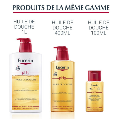 Eucerin PH5 Huile Douche 400ml - Peaux Sèches et Sensibles