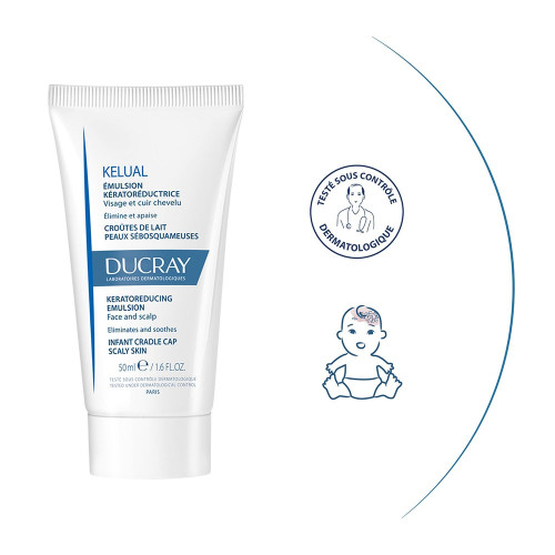 Ducray Kélual 50ml - Apaise Irritation, Élimine Squames
