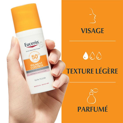Eucerin Pigment Control Sun Fluid SPF50+ 50ml - Soin Visage
