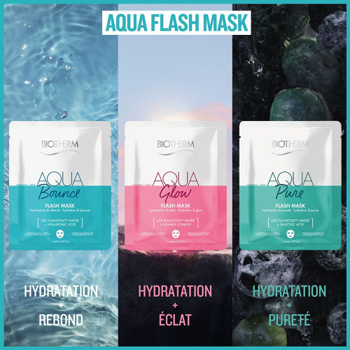 Biotherm Aqua Glow Flash Mask 1 Sachet - Hydratation Intense et Éclat