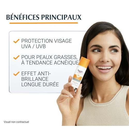 Eucerin Oil Control Sun Gel-Crème 50ml - Protection Solaire