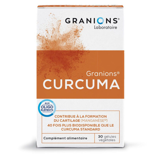 GRANIONS Curcuma 30 Gélules - Anti-inflammatoire Puissant