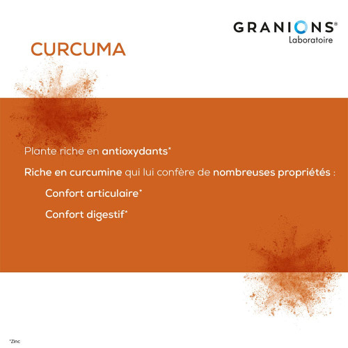 GRANIONS Curcuma 30 Gélules - Anti-inflammatoire Puissant