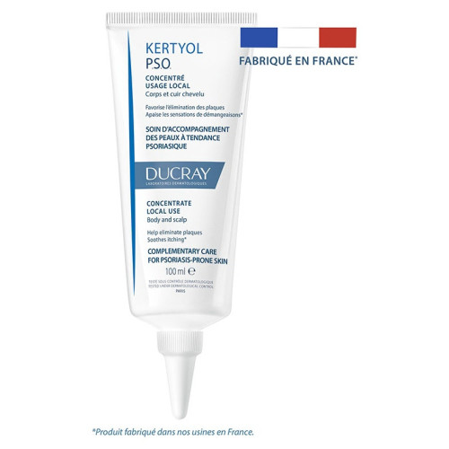 Ducray Kertyol PSO 100ml - Soin Psoriasis Corps et Cuir Chevelu