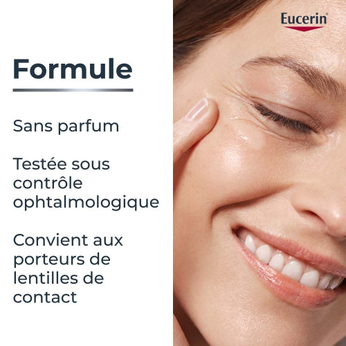 Eucerin Hyaluron Filler Yeux SPF15 15mL - Réduit Rides, Hydrate