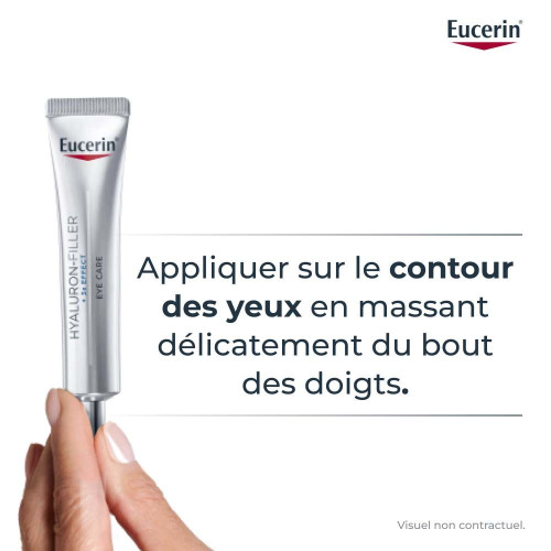 Eucerin Hyaluron Filler Yeux SPF15 15mL - Réduit Rides, Hydrate