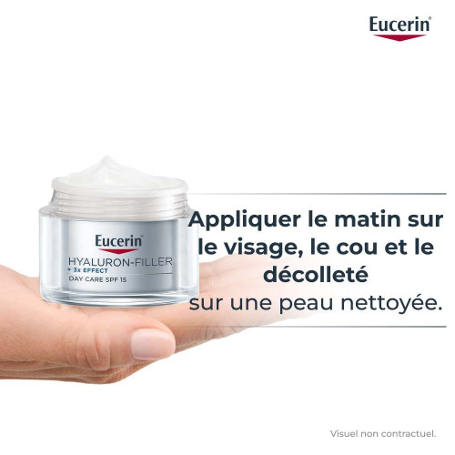 Eucerin Hyaluron Filler Soin Jour SPF15 50mL - Anti-rides, Peau Sèche