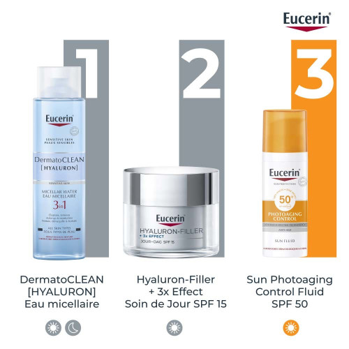 Eucerin Hyaluron Filler Soin Jour SPF15 50mL - Anti-rides, Peau Sèche