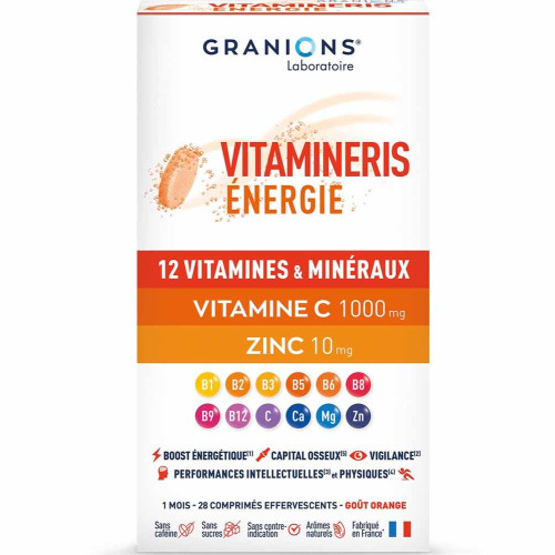 GRANIONS Vitamineris Énergie 1000mg - Boost Forme et Mental