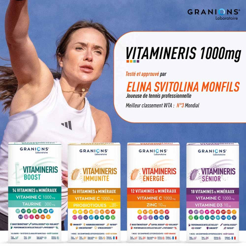 GRANIONS Vitamineris Énergie 1000mg - Boost Forme et Mental