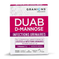 DUAB D-Mannose 7 sachets Infections urinaires Granions