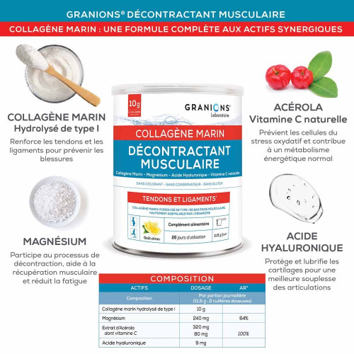 Collagène Marin Décontractant Musculaire 300 g