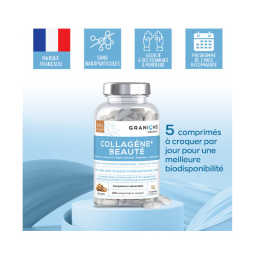 Collagène+ Beauté Anti-Age 120 comprimés Goût Cookie
