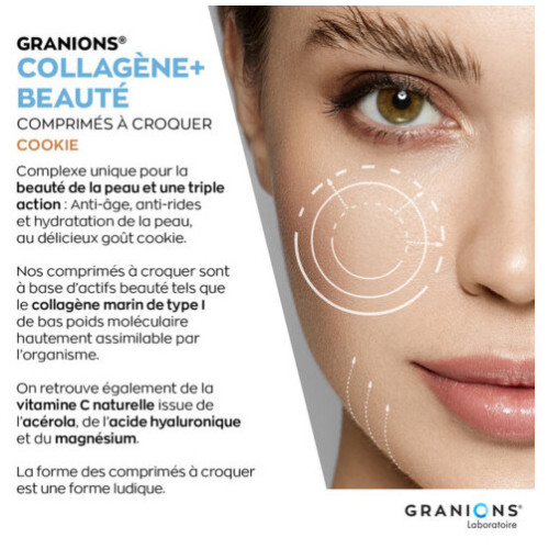 Collagène+ Beauté Anti-Age 120 comprimés Goût Cookie