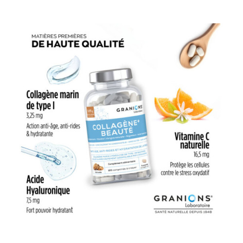 Collagène+ Beauté Anti-Age 120 comprimés Goût Cookie