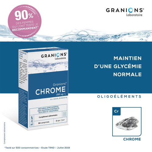 Chrome 250 µg 60 Comprimés