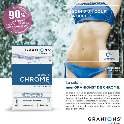 Chrome 250 µg 60 Comprimés