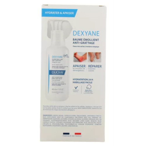 Dexyane Baume Émollient Anti-Grattage 400 ml + Lange Offert
