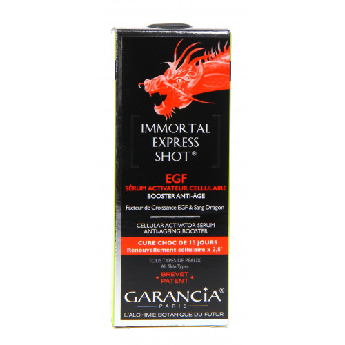 GARANCIA Immortal Express Shot EGF 15mL - Cure Choc Jeunesse chez