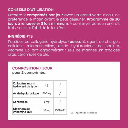 Complexe Hydratation Peau 60 comprimés