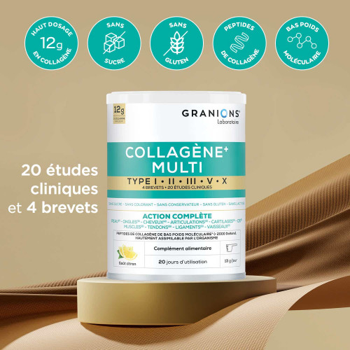 Granions Collagène+ Multi 260g Beauté Peau Ongles Cheveux Pharma360