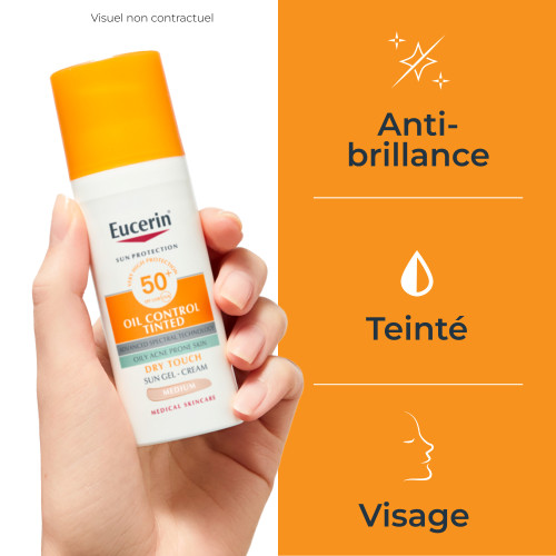 Eucerin Sun Protection Oil Control SPF 50+ 50ml Peau Parfaite