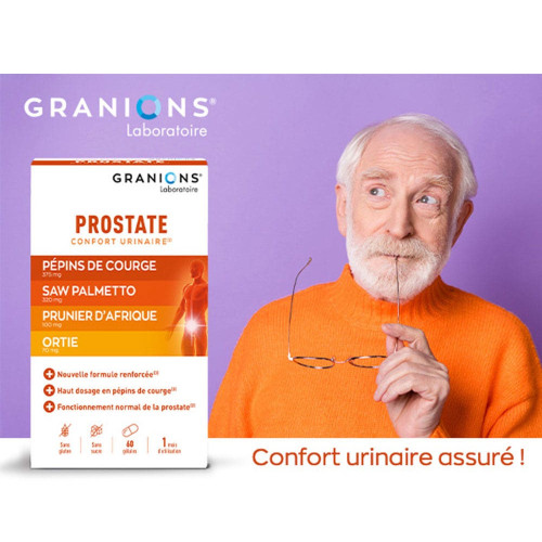 Granions Prostate 40 gélules Confort Urinaire Santé Masculine Pharma360