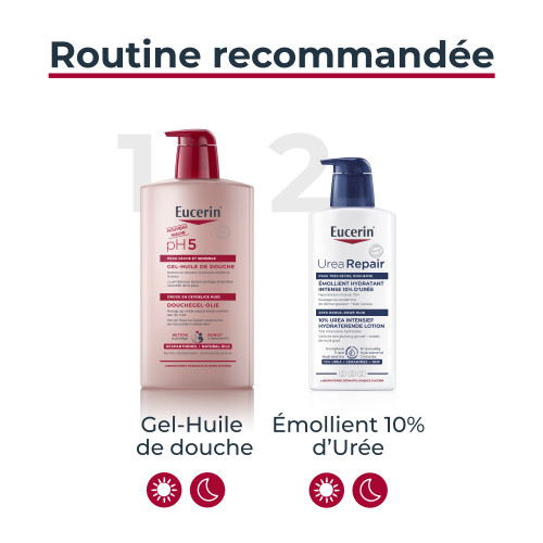 Eucerin Gel Huile Douche pH5 1L Peau Sensible Hydratée Pharma360