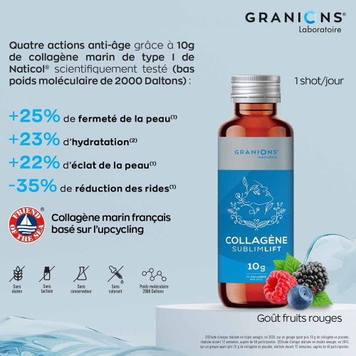 Granions Collagène+ Anti-Âge SublimLift 10 Shots Peau Jeune Pharma360